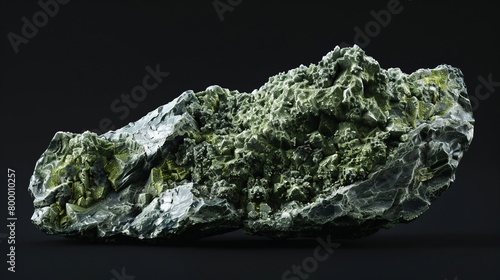 mineral stone on black