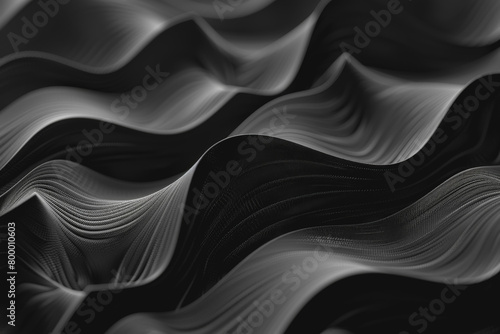 Black minimal background. Abstract shapes and textures. Dark  moody feeling  black and white