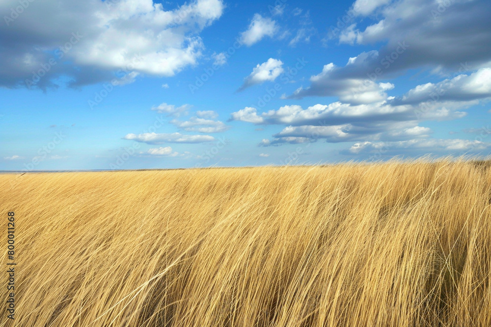 Whispering winds through a field of tall, golden grass, Whispering winds through a field of tall, golden grass,