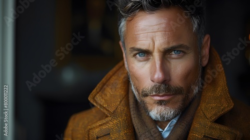 In a world of haute couture and runway glamour, our subject, a pleased gentleman in his 40s, stands out with his understated elegance, beautifully captured in a medium shot portrait photo
