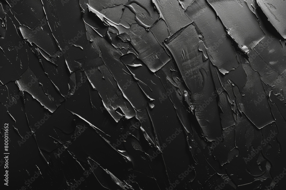 Naklejka premium Black minimal background. Abstract shapes and textures. Dark, moody feeling, black and white