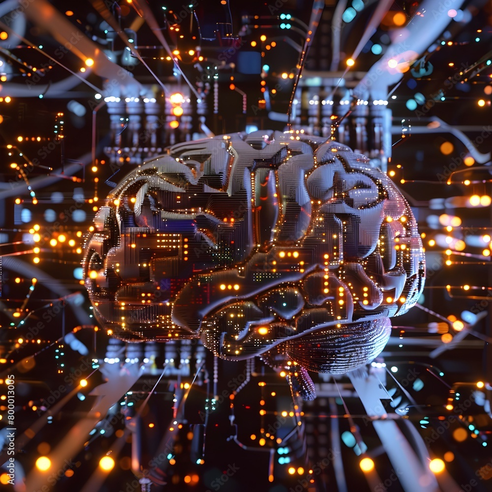 Seamless Fusion of Biology and Advanced Quantum Computing Circuits in a Futuristic Visualization