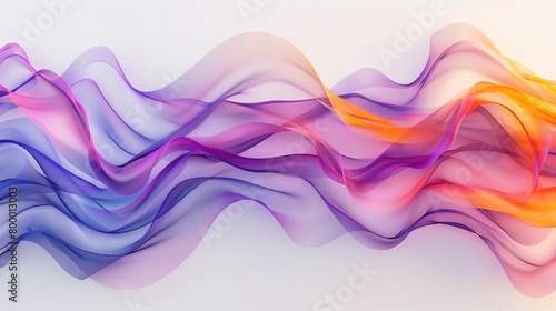 Vibrant wavy abstract surface: dynamic background for graphic design, plastic colorful shape with waves - vector illustration