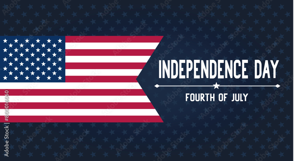 dark pattern background with stars independence day banner poster american flag