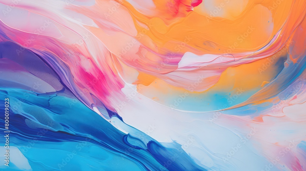 Colorful abstract oil painting closeup background