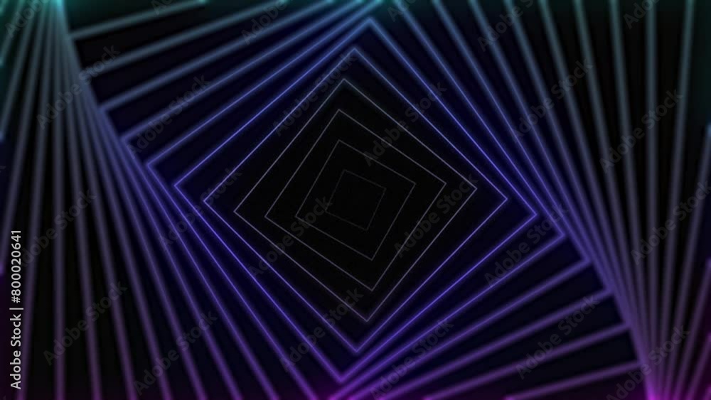 Spirally moving increasing squares with color gradient from pink to green, screen saver, Spirally moving. High quality FullHD footage Spirally moving increasing squares with color gradient from pink to green, screen saver, Spirally moving. High quality FullHD footage