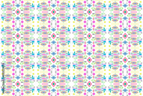 Geometric shape in pastel color for childhood background