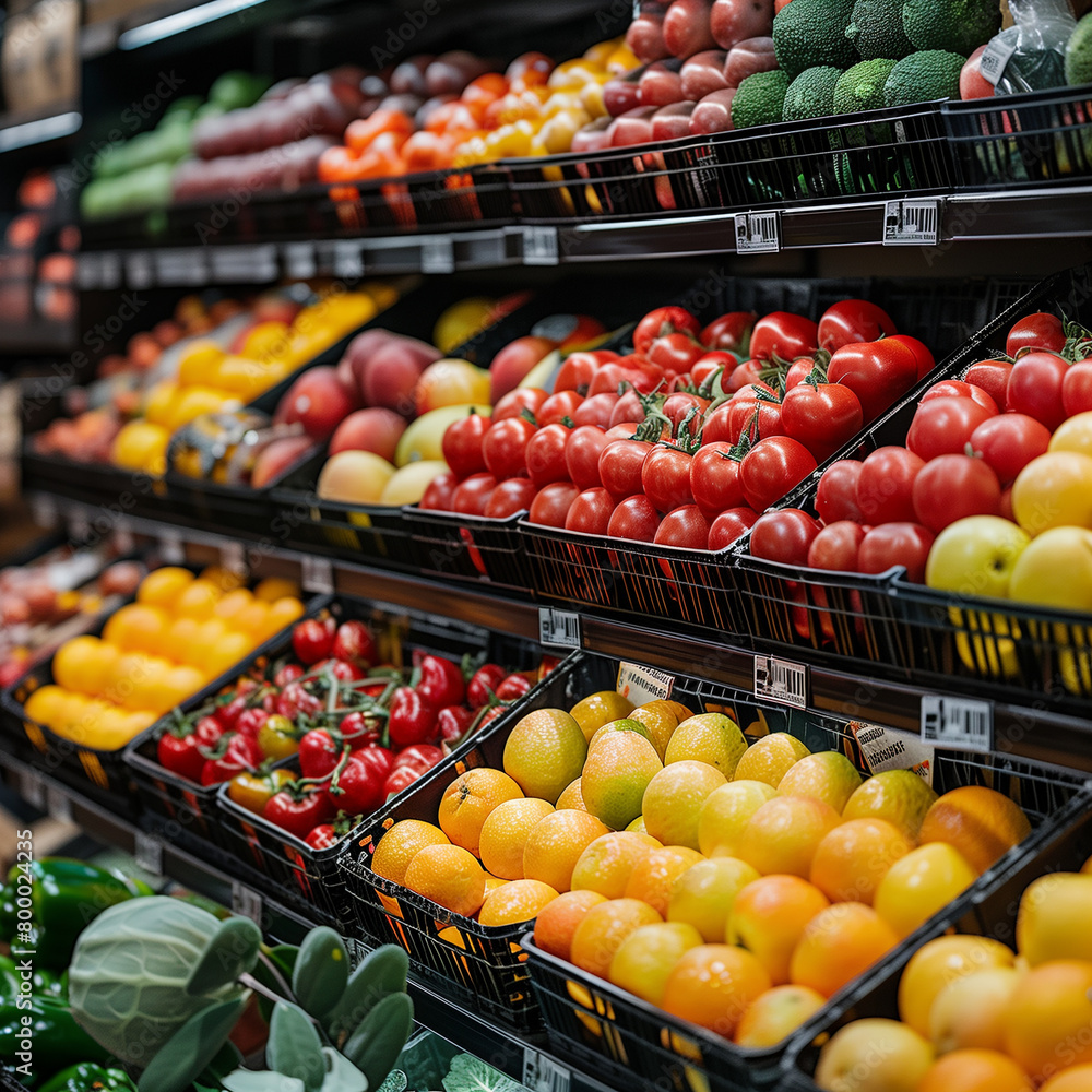 fruits and vegetables at the market