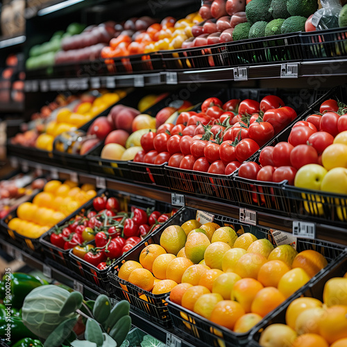 fruits and vegetables at the market