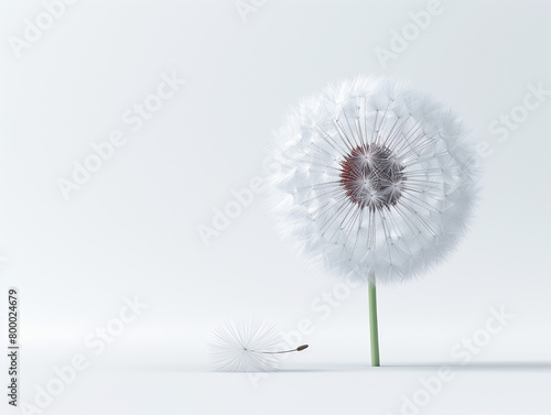 dandelion isolated on white