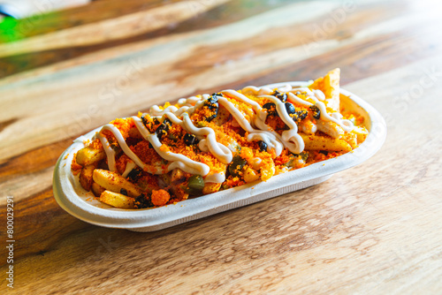 Loaded French Fries with Curshed chips