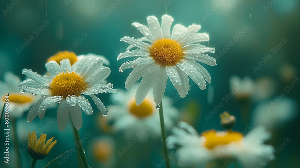 Fototapeta premium daisies in the garden