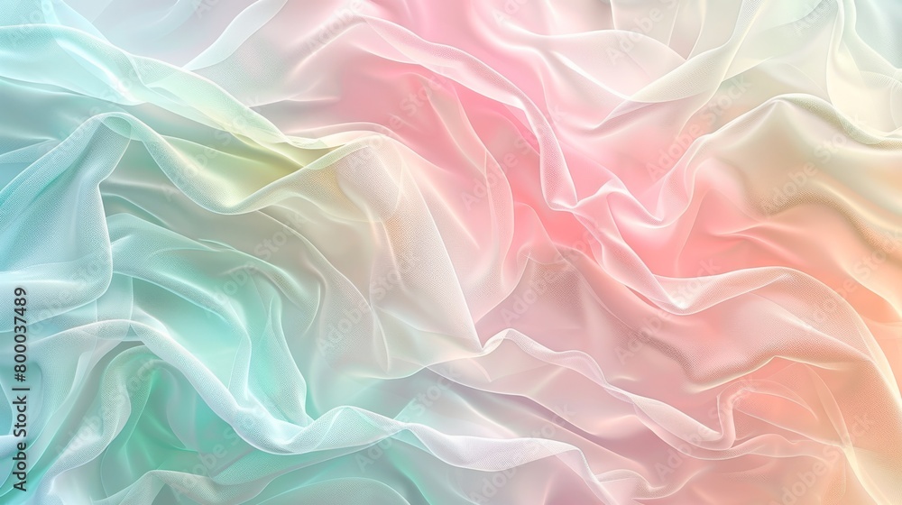 Gradient pastel rainbow silk fabric texture Gradient pastel rainbow silk fabric texture