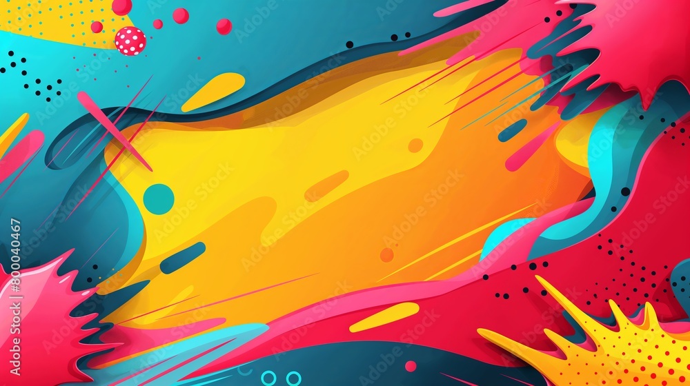 Obraz premium Vibrant Abstract Splash of Colors Background