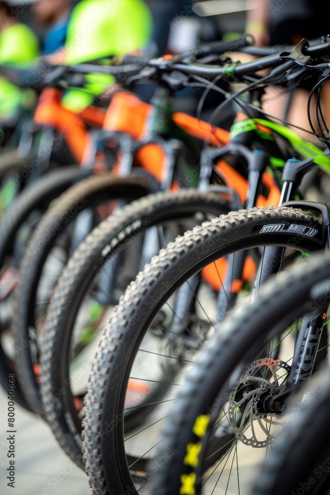Extensive assortment of new bicycles at a specialized cycling store for a diverse selection Extensive assortment of new bicycles at a specialized cycling store for a diverse selection