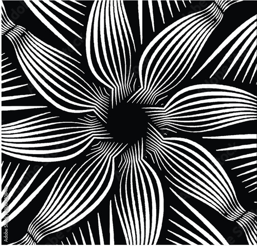  Line art optical .Wave design black and white. Digital image with a psychedelic stripes. Argent base for website, print, basis for banners, background, business cards, brochure, banner