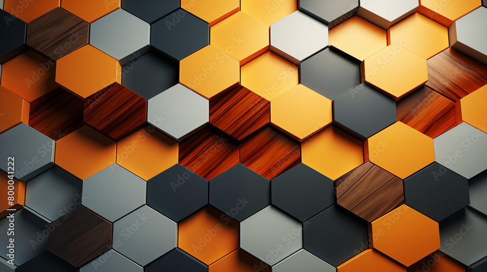 Abstract futuristic background with hexagons. Abstract futuristic background with hexagons.