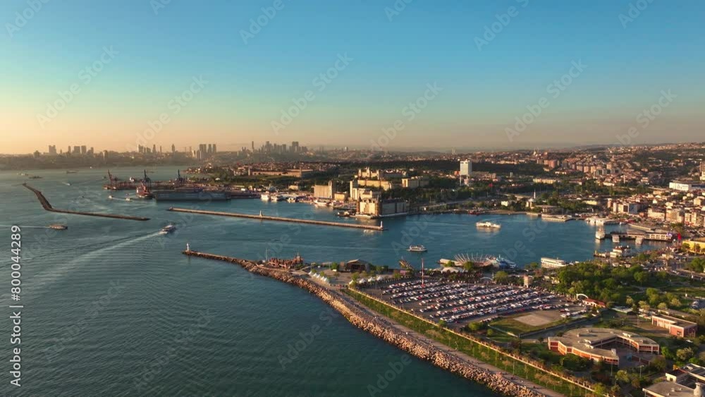 İstanbul Bosphorus Drone View Sunet İstanbul Bosphorus Drone View Sunet