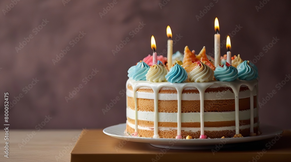 birthday cake with candles gif