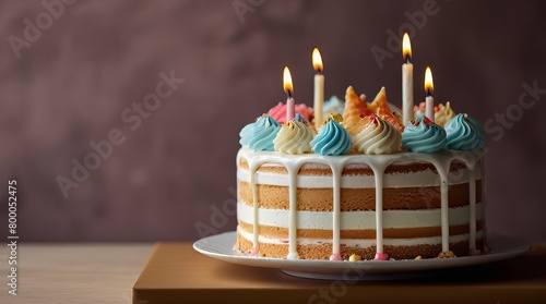 birthday cake with candles gif