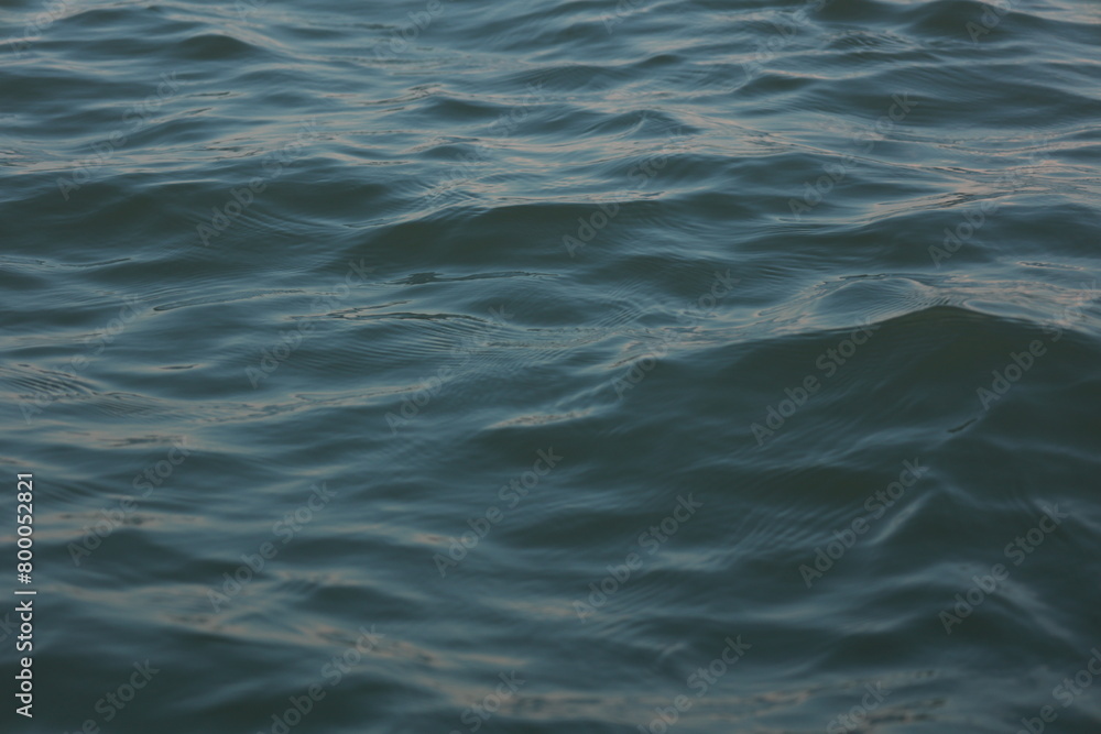 Fototapeta premium Water surface, Blue ocean wave background, seascape background, water waves background 