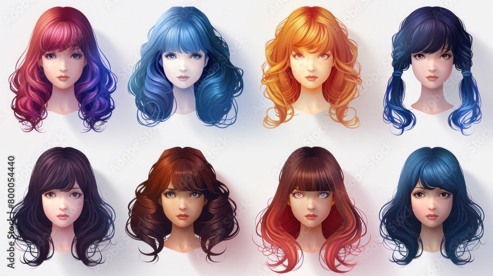 Vibrant Chaos: A Kaleidoscope of Kitan Wigs Vibrant Chaos: A Kaleidoscope of Kitan Wigs