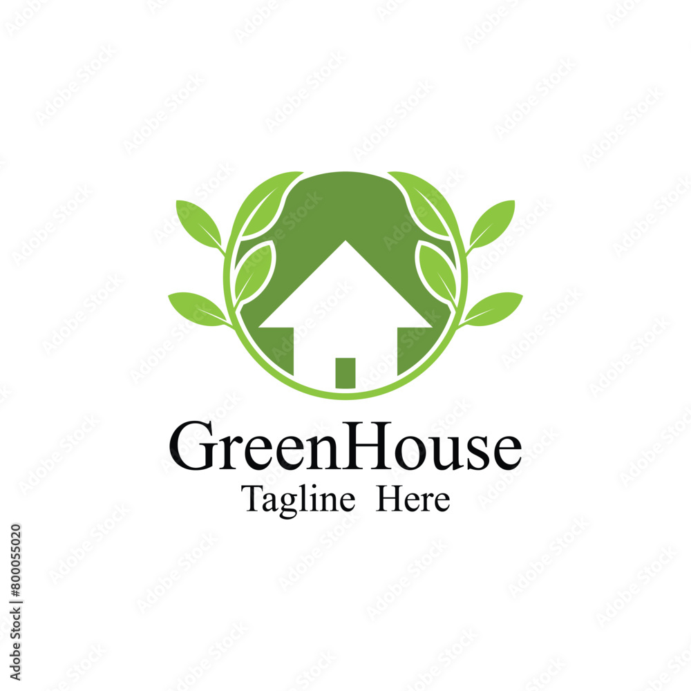 green house logo design vector template green house logo design vector template
