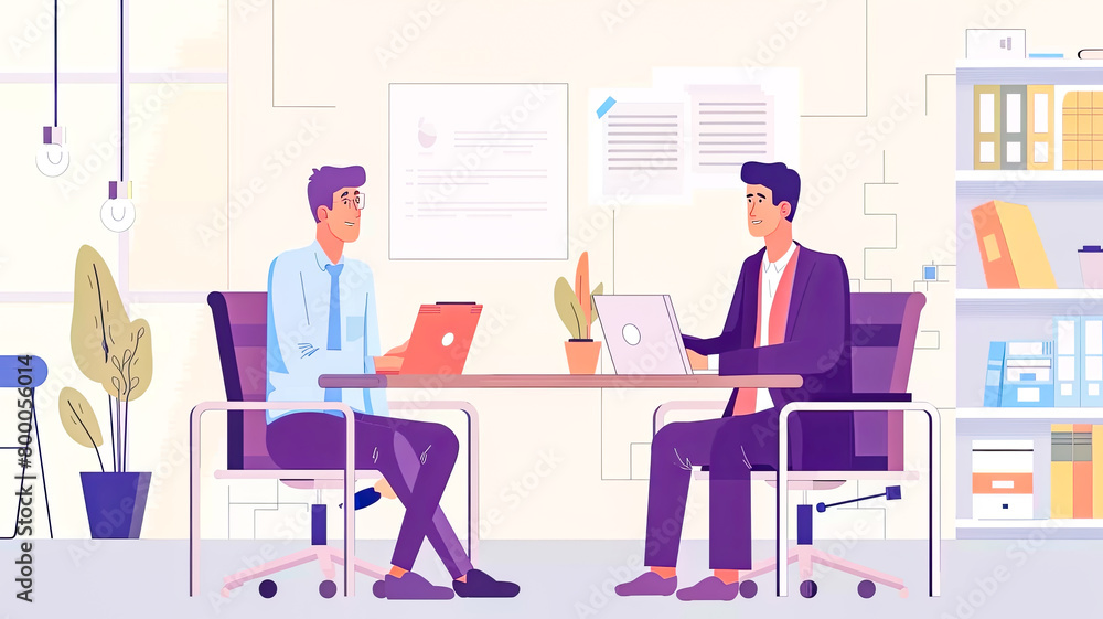 Businessleute in einem modernem Büro. Arbeiten in einer netten Umgebung. Firma der Zukunft Businessleute in einem modernem Büro. Arbeiten in einer netten Umgebung. Firma der Zukunft