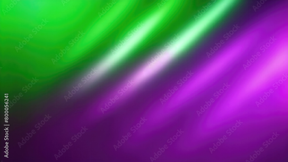 Fototapeta premium Green and purple grain texture magenta glowing light blurred colors Retro grainy gradient banner background