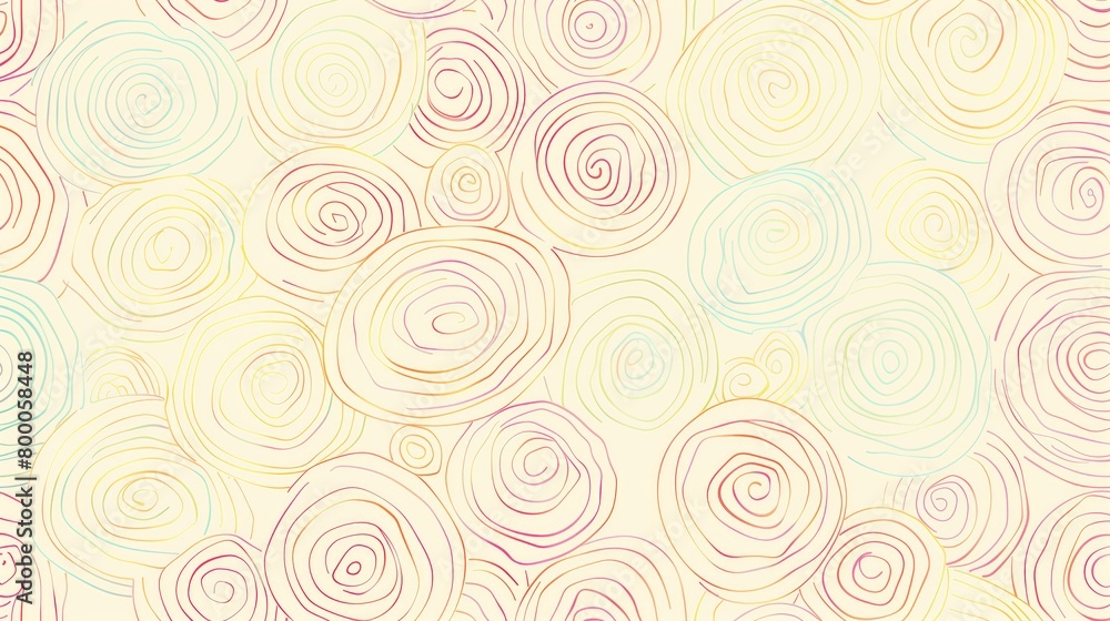 Pastel Freestyle Doodle Pattern Background Pastel Freestyle Doodle Pattern Background