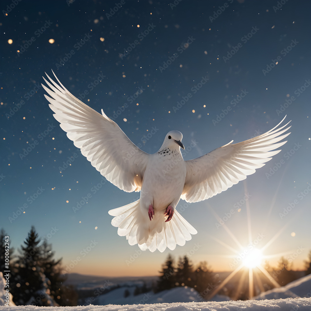 Obraz premium dove in the sky