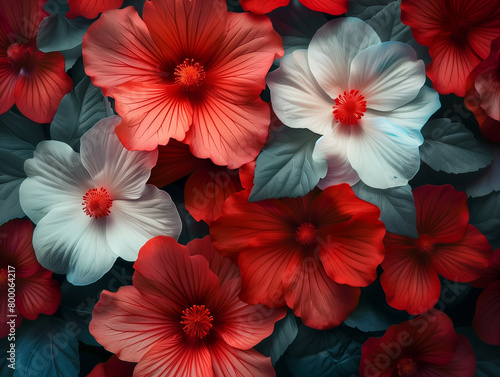 red hibiscus flower © yajuan tang