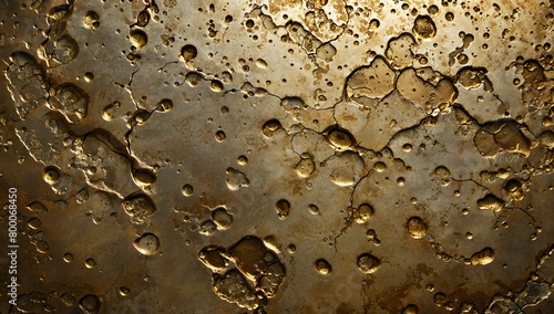 Molten gold surface abstract textured pattern