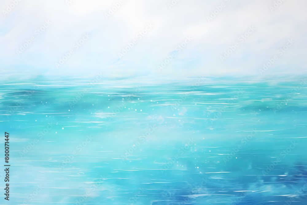 Tranquil Ocean Tranquility, abstract landscape art, painting background, wallpaper, generative ai