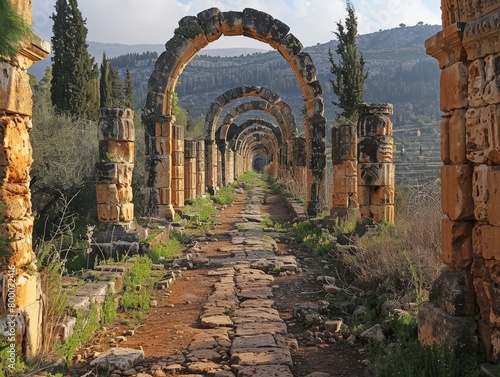 Anjar Umayyad ruins, ancient Lebanese site photo