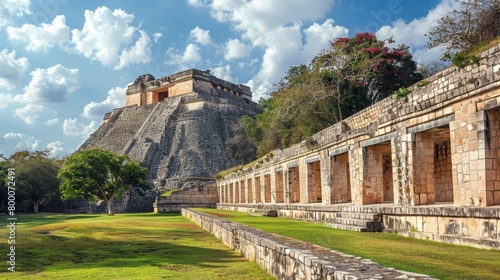 Uxmal Mayan ruins, ancient Mexican site