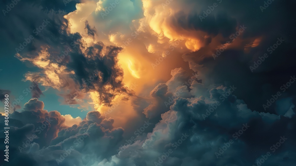 Craft a captivating image featuring the impressive sky