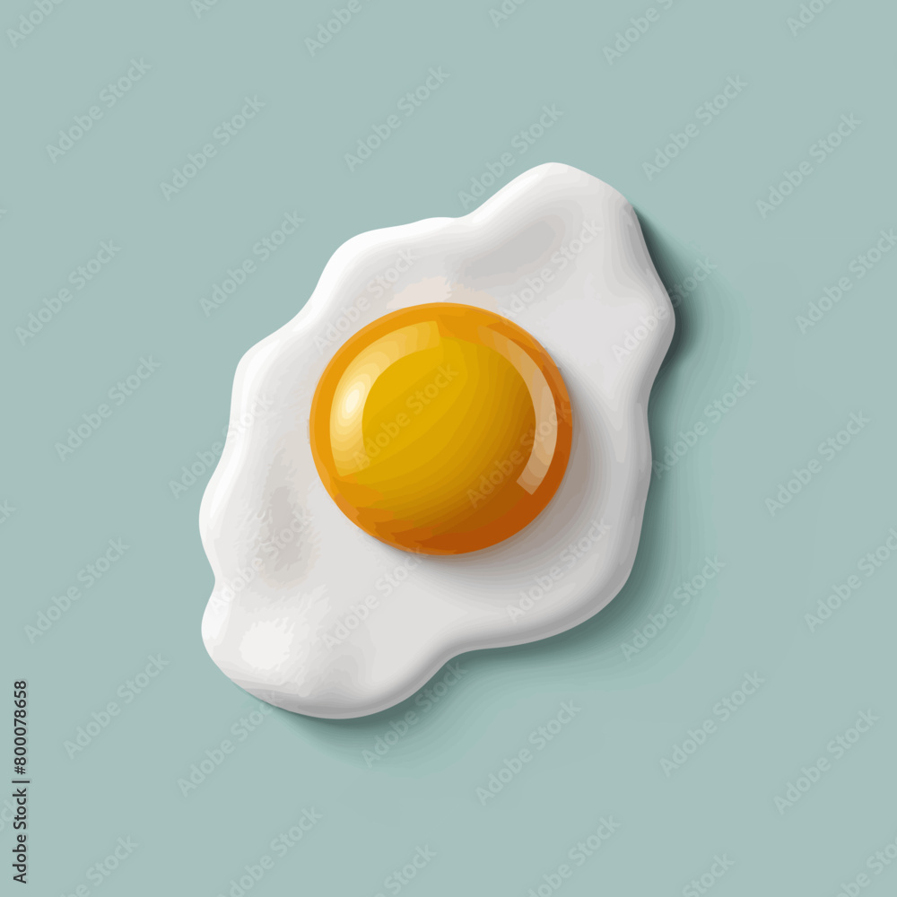 a fried egg on a blue background a fried egg on a blue background