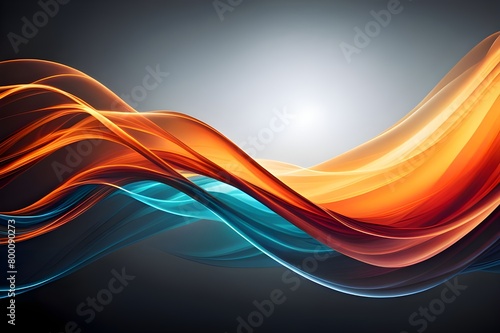 glowing glossy abstract wave background 