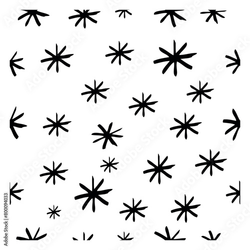 background  star  seamless simple vector hand draw sketch doodle