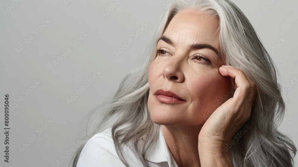 Poetic visual of an elder woman with striking features. Fits wisdom, artistic expression concepts. Poetic visual of an elder woman with striking features. Fits wisdom, artistic expression concepts.
