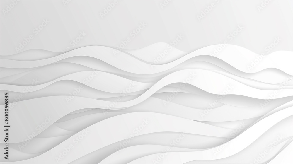 Sleek and premium crisp white minimal wave vector design. Sleek and premium crisp white minimal wave vector design.