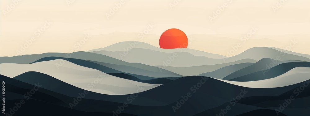 Sunrise Over Ocean Waves