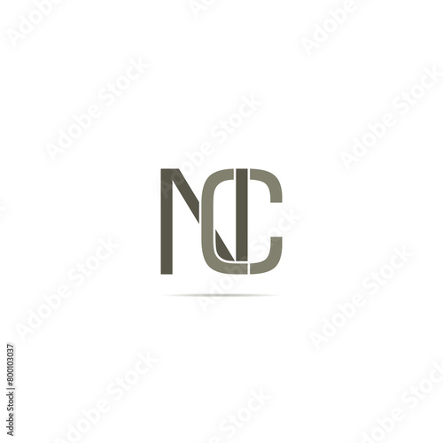 Initial Letter NC Logo Design Vector Template. Creative Abstract NC Letter Logo Design