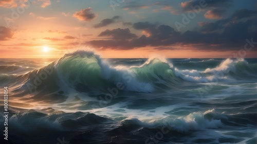 waves in the evening