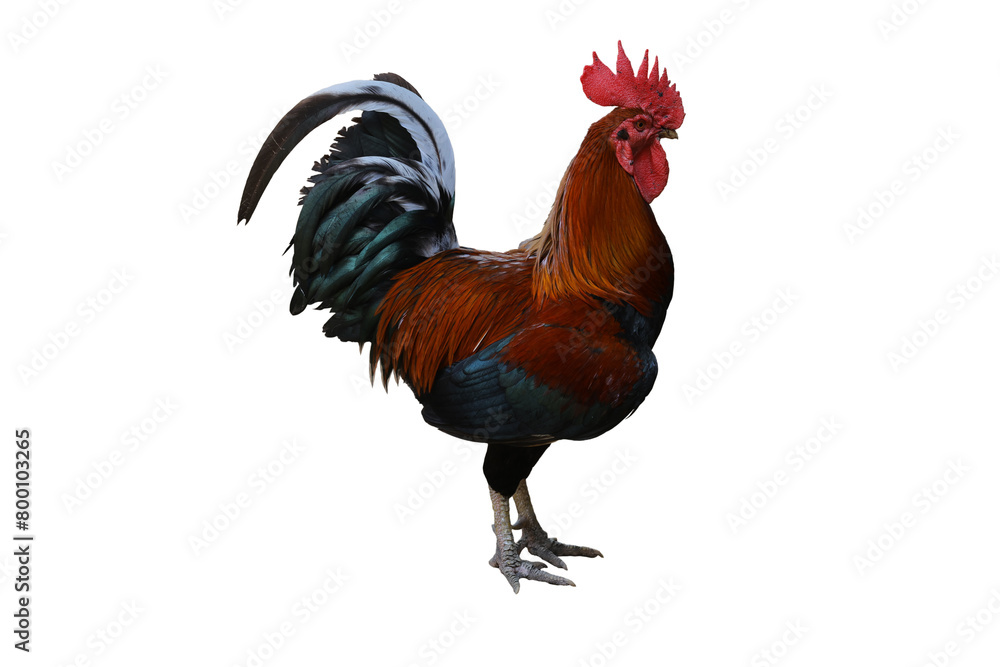 rooster, chicken, bird, farm, animal, cockerel, isolated, poultry, hen, feather, white, red, fowl, agriculture, beak, nature, domestic, colorful, rural, comb, feathers, livestock, brown, meat, food,