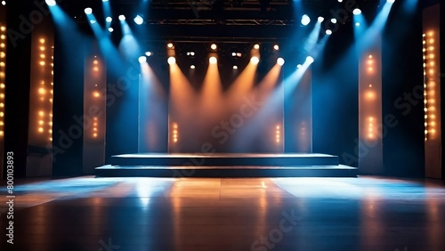 Stage with spotlight Background.
