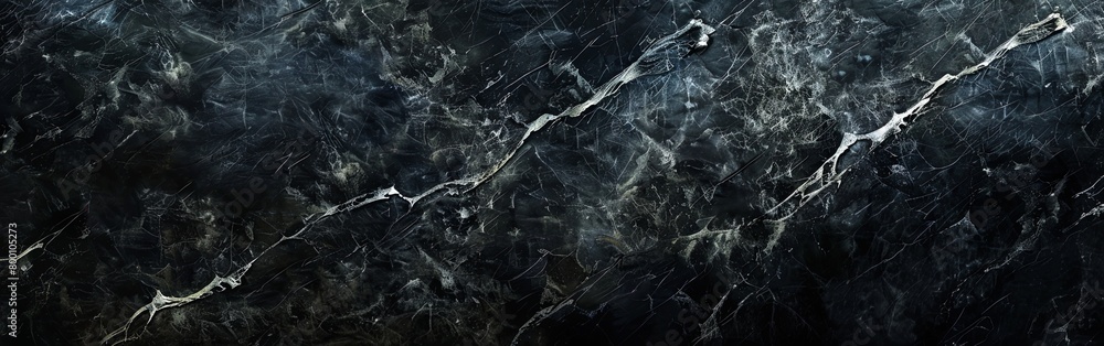 Sophisticated Luxury of Black Marble with White Veining Sophisticated Luxury of Black Marble with White Veining
