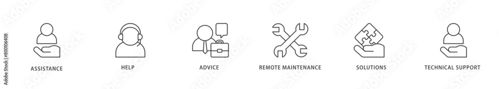 IT Expert icons set collection illustration of assistance, help, advice, remote maintenance, solutions and technical support icon live stroke and easy to edit IT Expert icons set collection illustration of assistance, help, advice, remote maintenance, solutions and technical support icon live stroke and easy to edit