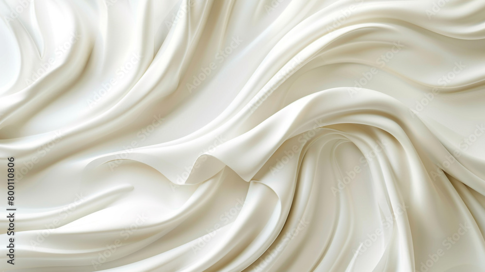 Elegant Swirl Wave Design in Cream White Elegant Swirl Wave Design in Cream White